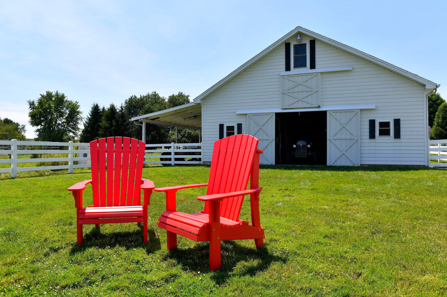 LuxCraft Recycled Plastic Royal Adirondack Chair with Elevated Seat Height  - LEAD TIME TO SHIP 7 BUSINESS DAYS OR LESS