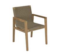 royal teak collection admiral dining chair sand