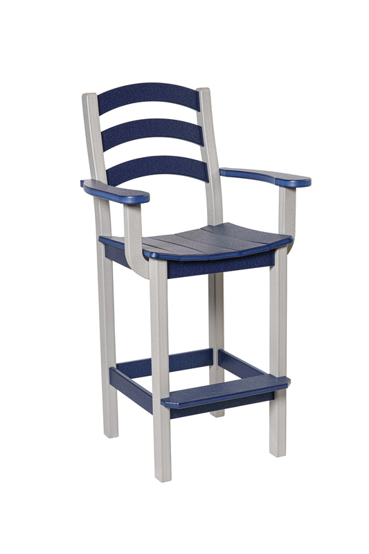 Beaver Dam Outdoor Seabreak Bar Chair w/ Arms (BAR HEIGHT) - LEAD TIME TO SHIP 6 WEEKS OR LESS