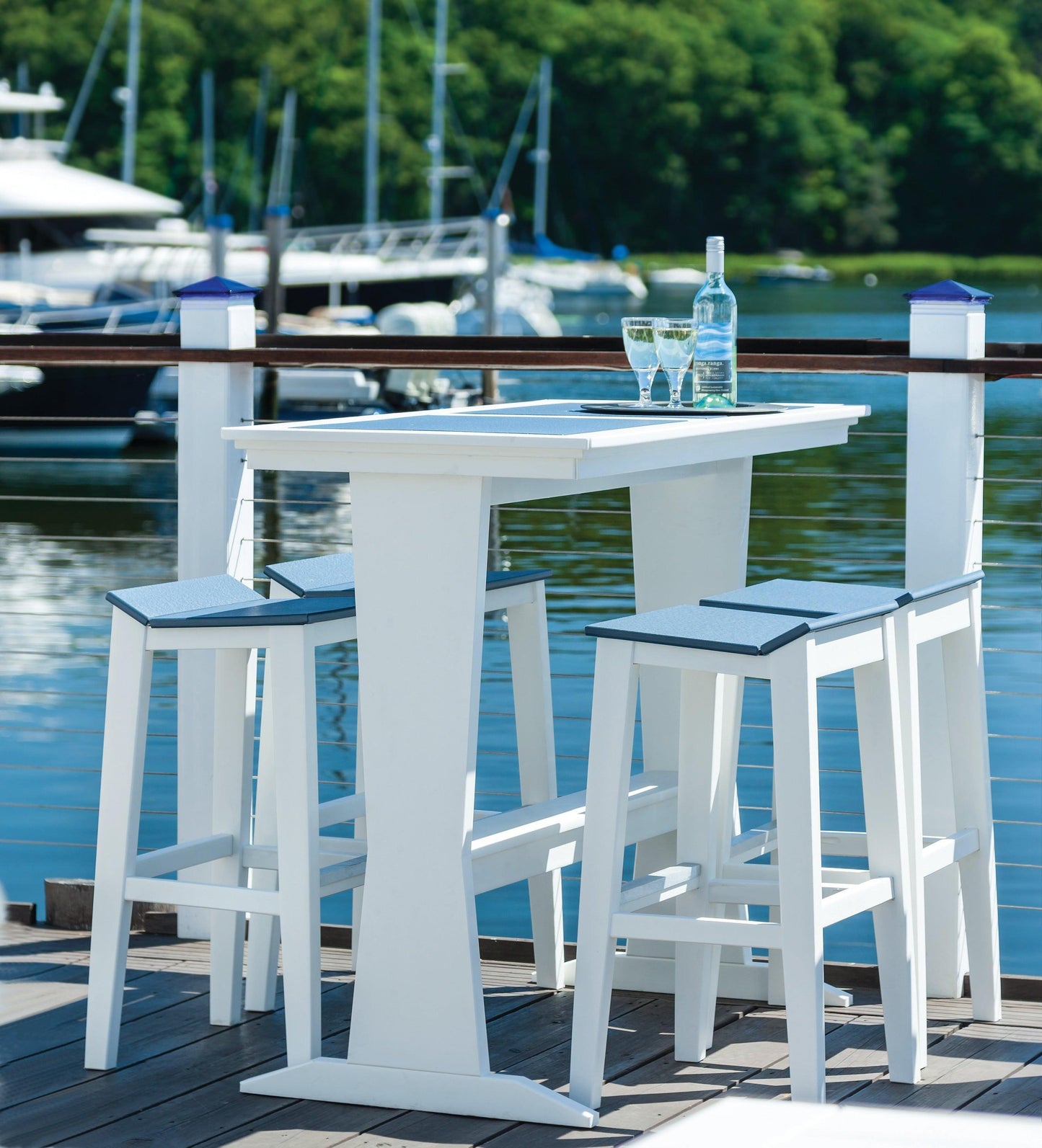 Seaside Casual Recycled Plastic SYM Pub Table (BAR HEIGHT) - LEAD TIME TO SHIP 4 TO 6 WEEKS