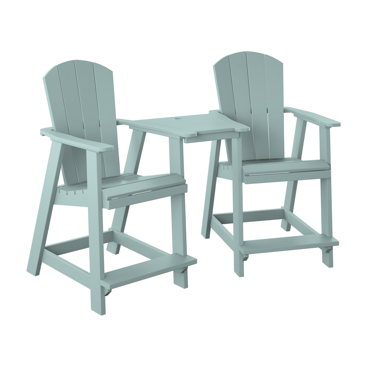 Polybird P6 Tete-A-Tete Table Set (COUNTER HEIGHT) - LEAD TIME TO SHIP 7 BUSINESS DAYS OR LESS