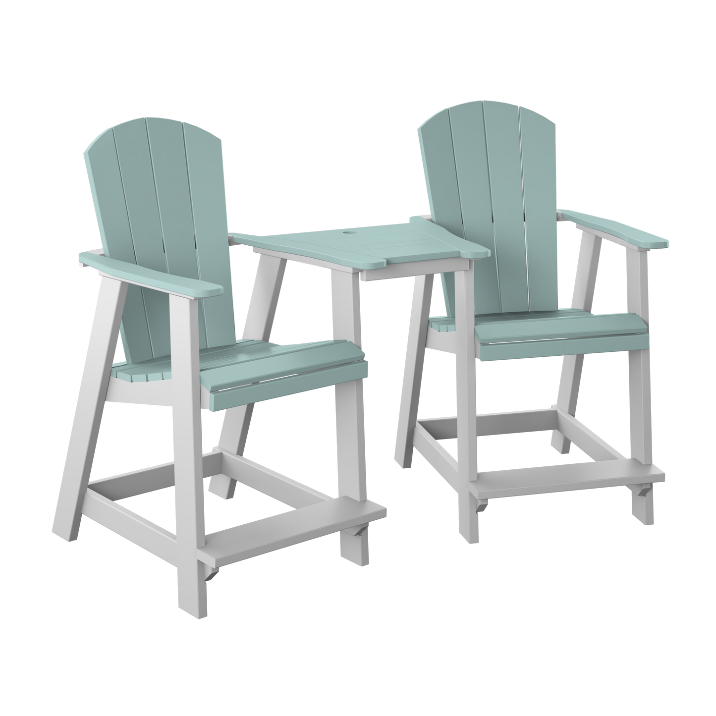 Polybird P6 Tete-A-Tete Table Set (COUNTER HEIGHT) - LEAD TIME TO SHIP 7 BUSINESS DAYS OR LESS