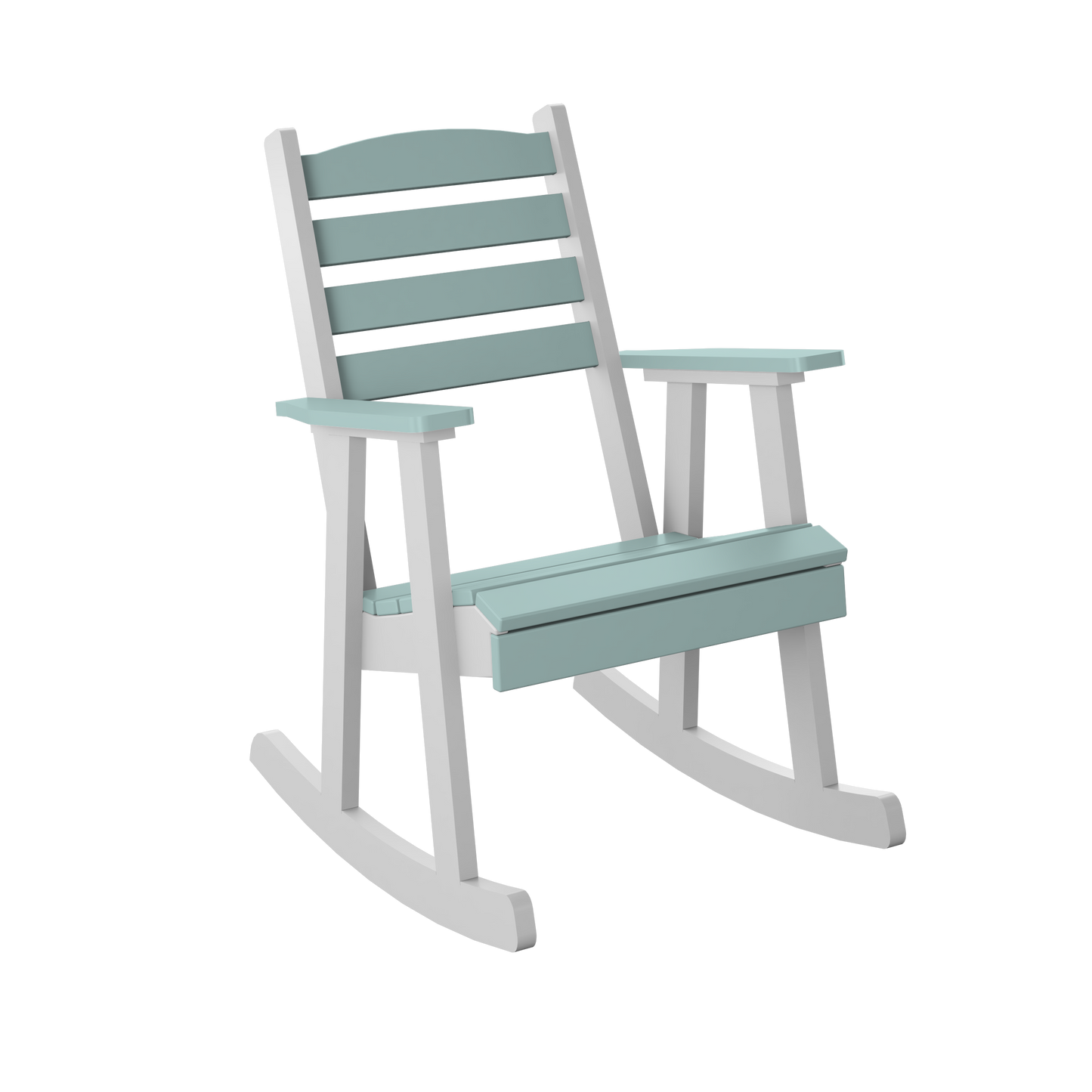 Polybird P77 Slat Back Rocking Chair - LEAD TIME TO SHIP 5 BUSINESS DAYS OR LESS