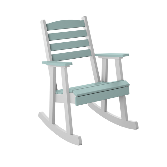 Polybird P77 Slat Back Rocking Chair - LEAD TIME TO SHIP 5 BUSINESS DAYS OR LESS