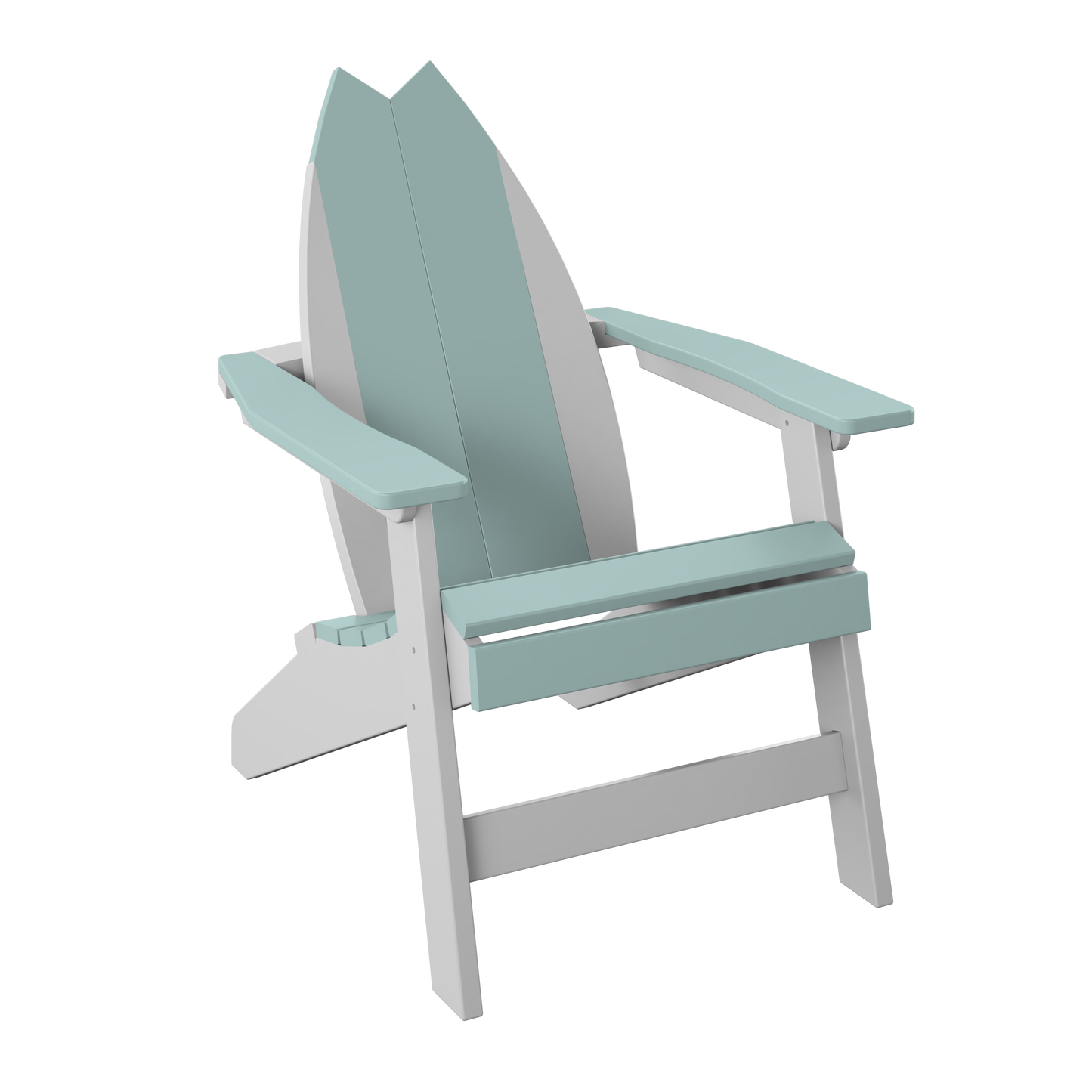 Polybird P80 Surfboard-Tail Adirondack Chair - LEAD TIME TO SHIP 5 BUSINESS DAYS OR LESS