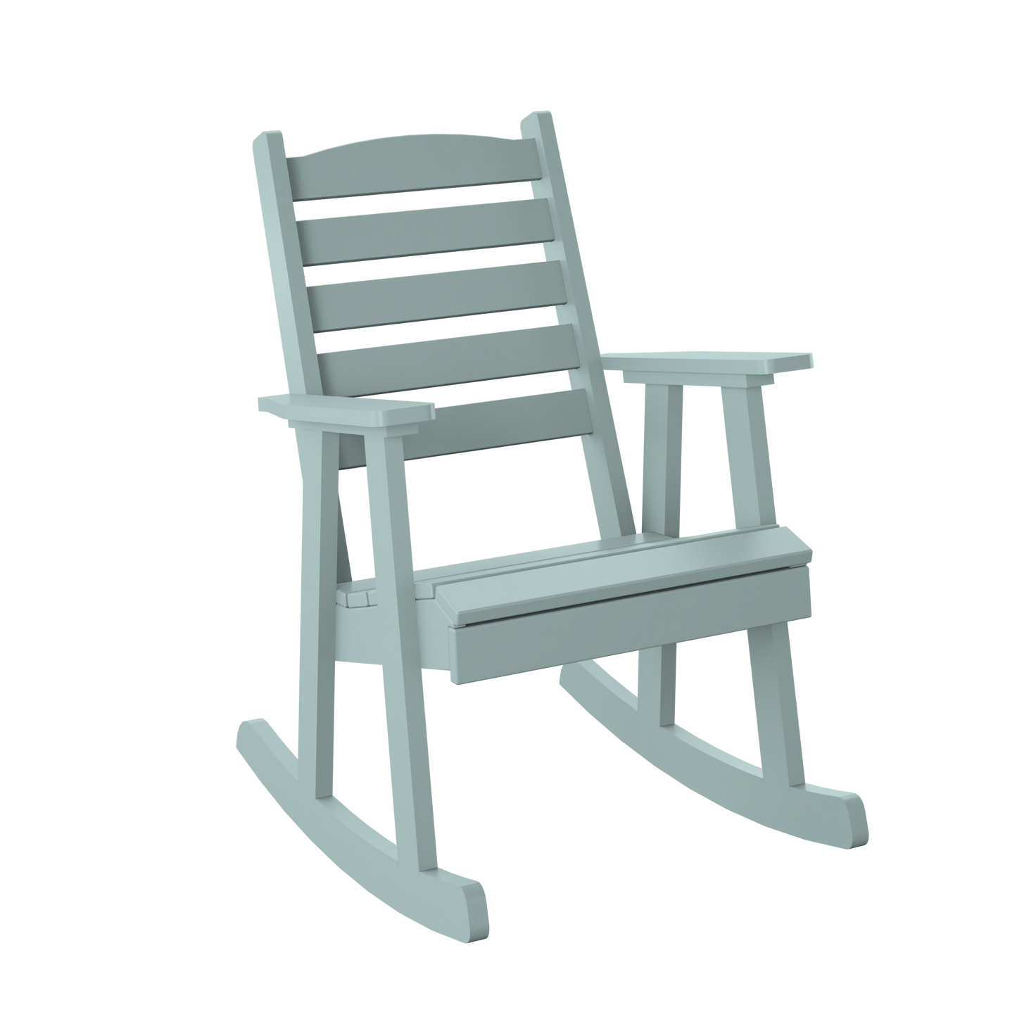 Polybird P77 Slat Back Rocking Chair - LEAD TIME TO SHIP 5 BUSINESS DAYS OR LESS