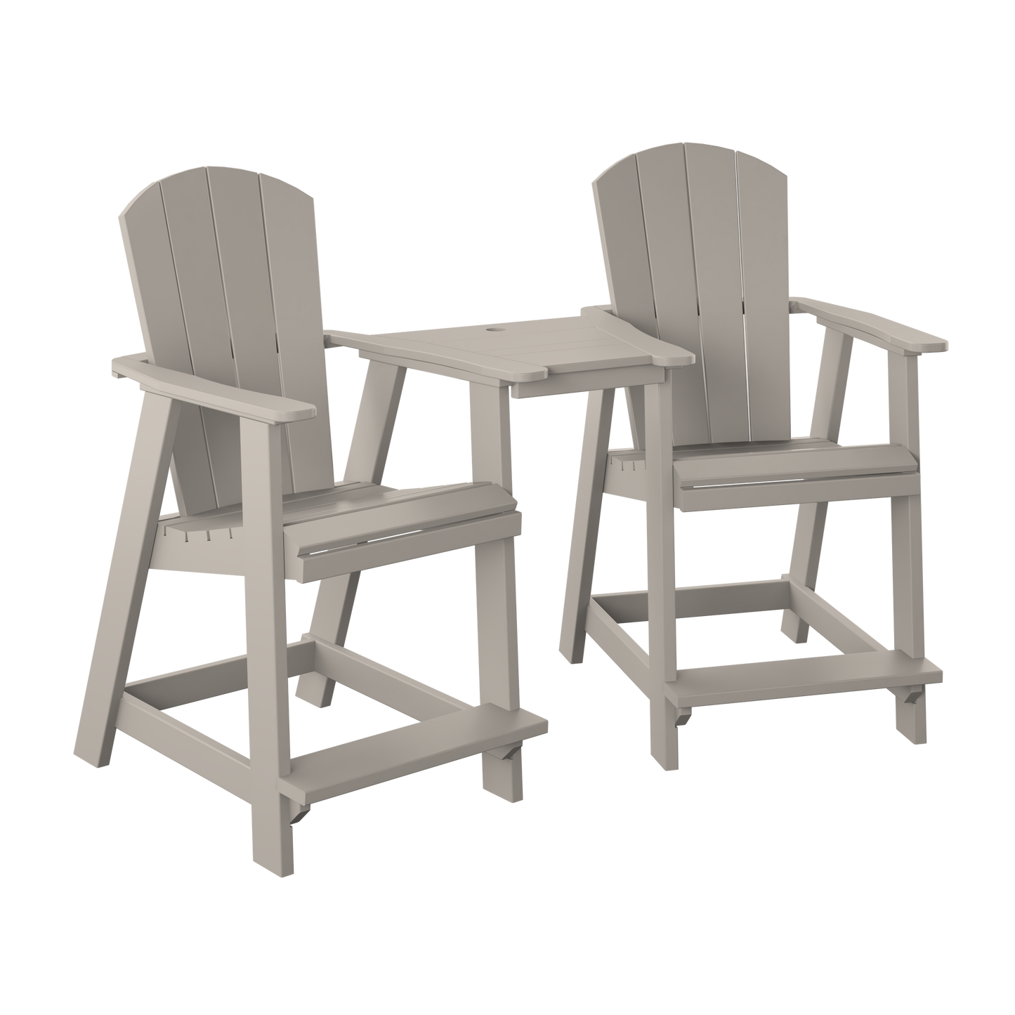 Polybird P6 Tete-A-Tete Table Set (COUNTER HEIGHT) - LEAD TIME TO SHIP 7 BUSINESS DAYS OR LESS