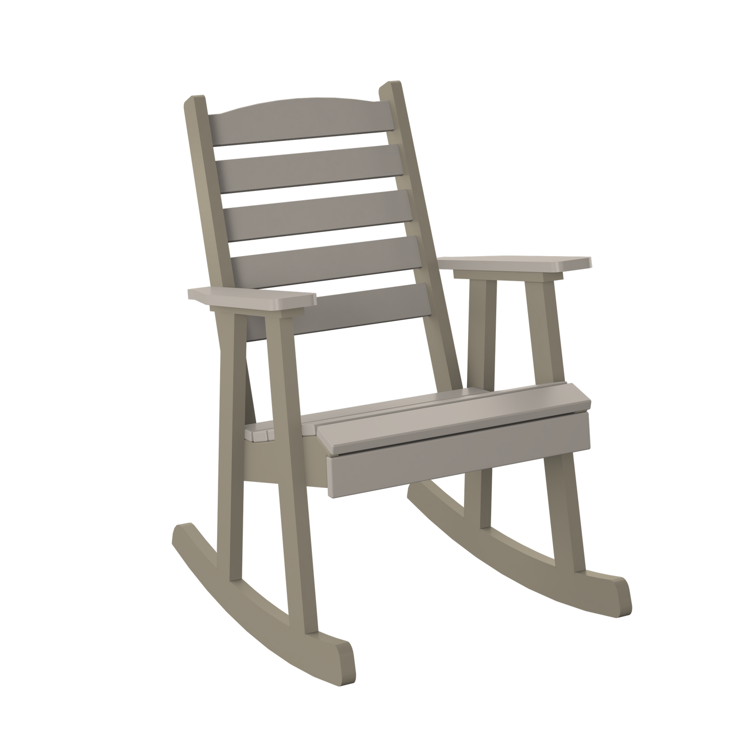 Polybird P77 Slat Back Rocking Chair - LEAD TIME TO SHIP 5 BUSINESS DAYS OR LESS