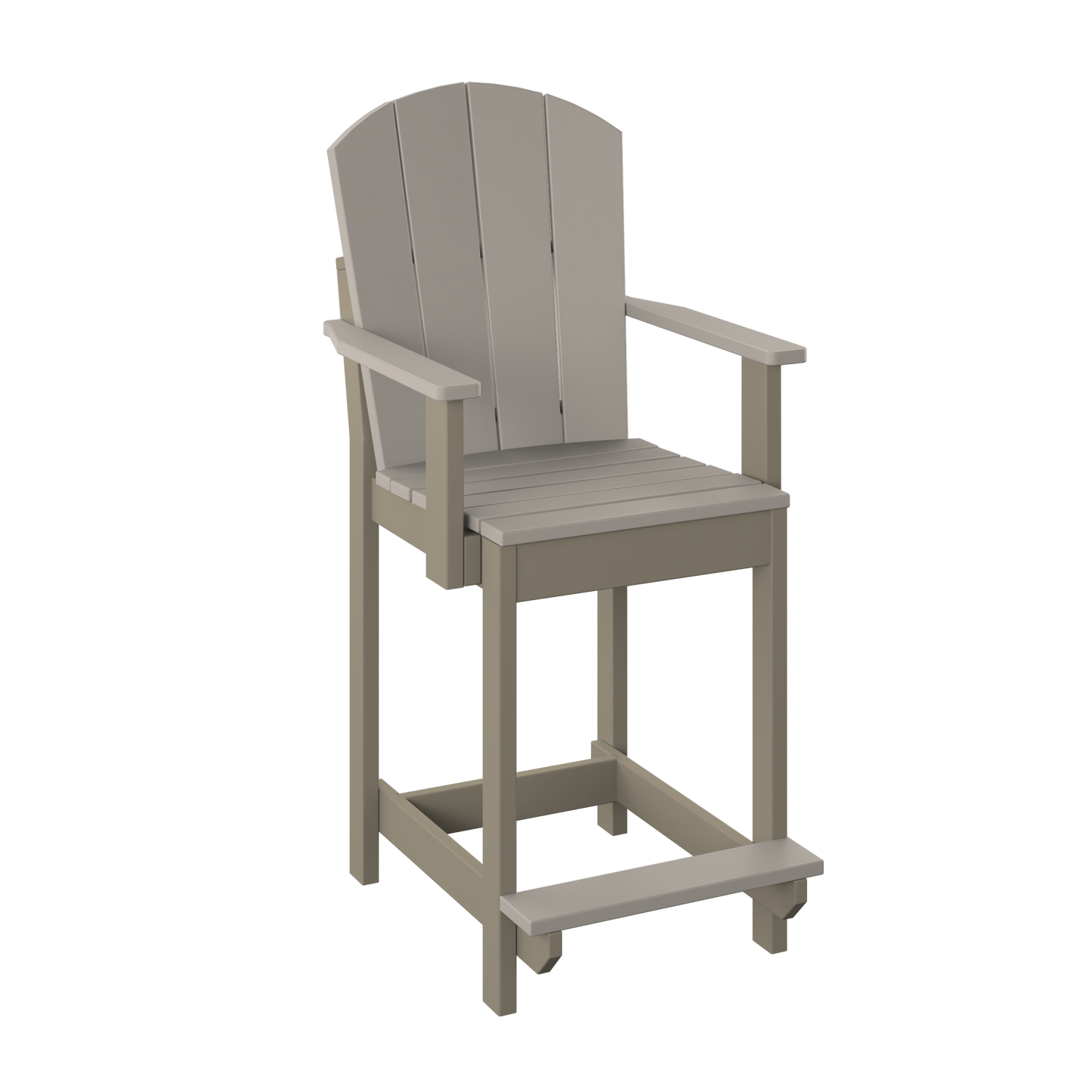 Polybird P8-C Fanback Counter Dining Chair (COUNTER HEIGHT) - LEAD TIME TO SHIP 5 BUSINESS DAYS OR LESS