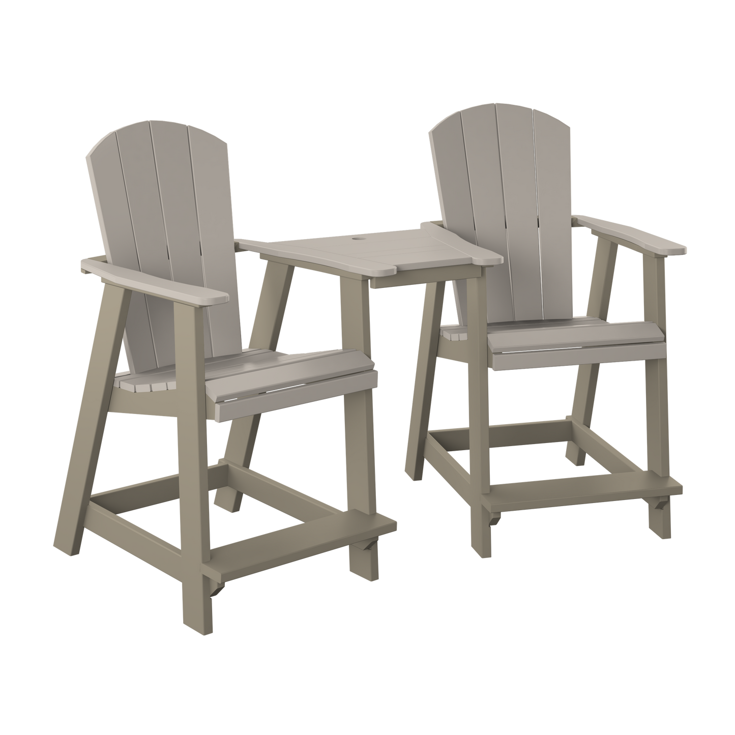 Polybird P6 Tete-A-Tete Table Set (COUNTER HEIGHT) - LEAD TIME TO SHIP 7 BUSINESS DAYS OR LESS