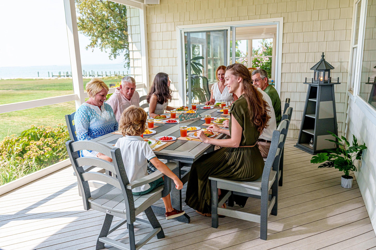 Beaver Dam Outdoor 43"x60" Seabreak Dining Table (DINING HEIGHT) - LEAD TIME TO SHIP 6 WEEKS OR LESS