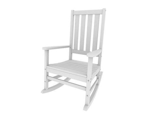 Seaside Casual Recycled Plastic Traditional Porch Rocking Chair - LEAD TIME TO SHIP 2 TO 4 WEEKS