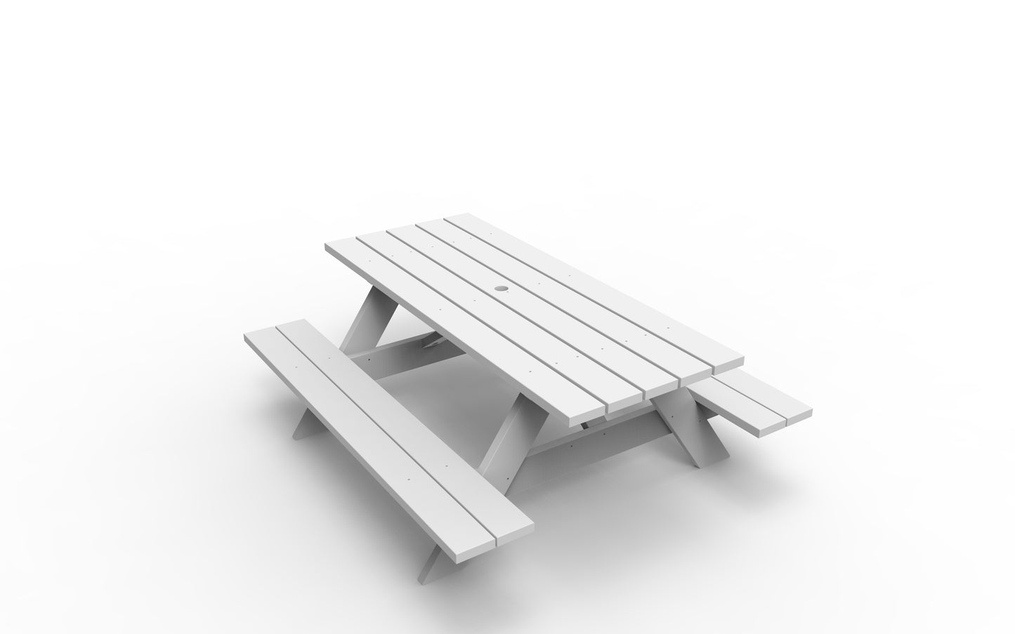 Seaside Casual Recycled Plastic Traditional Picnic Table - LEAD TIME TO SHIP 4 TO 6 WEEKS