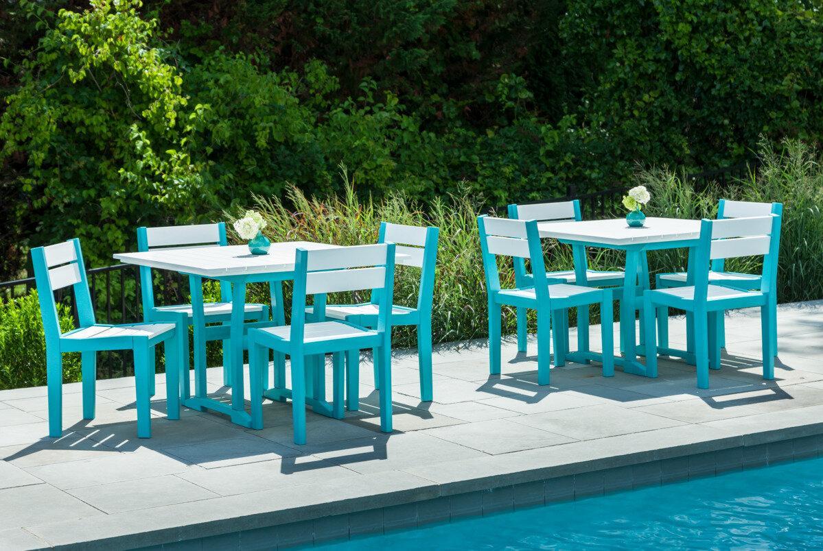 Seaside Casual Recycled Plastic Coastline Café Dining Chair - LEAD TIME TO SHIP 2 TO 4 WEEKS