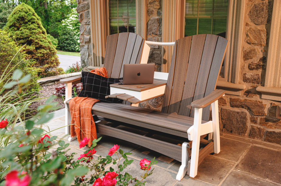 Beaver Dam Outdoor Serenity Triple Glider w/ Console - LEAD TIME TO SHIP 6 WEEKS OR LESS