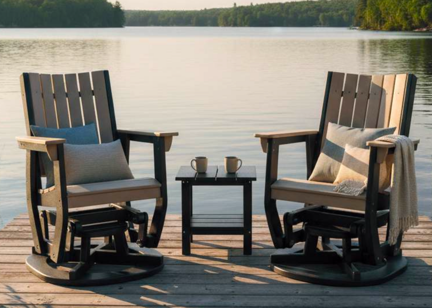 Sopoly Callaway Recycled Plastic Swivel Glider - LEAD TIME TO SHIP 5 BUSINESS DAYS OR LESS