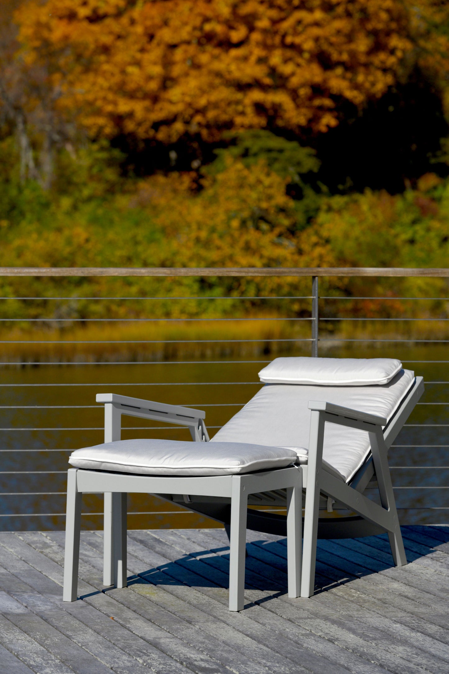 Seaside Casual Recycled Plastic Sur Ottoman - LEAD TIME TO SHIP 2 TO 4 WEEKS