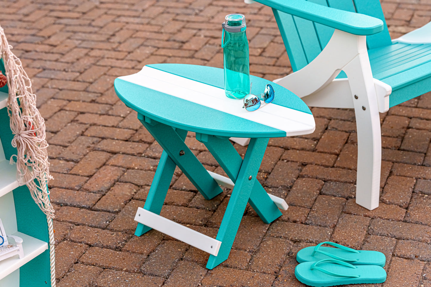 Beaver Dam Outdoor Surf-Aira Folding End Table - LEAD TIME TO SHIP 4 WEEKS OR LESS