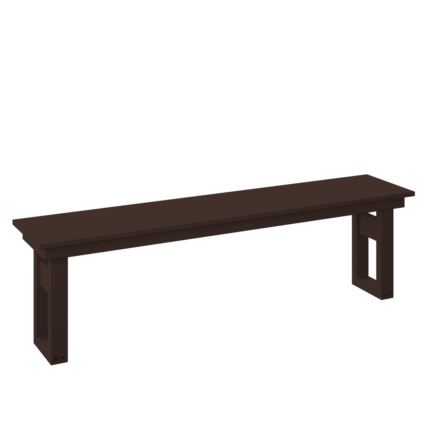 Polybird P130-R Modern 64" Dining Bench (DINING HEIGHT) - LEAD TIME TO SHIP 7 BUSINESS DAYS OR LESS