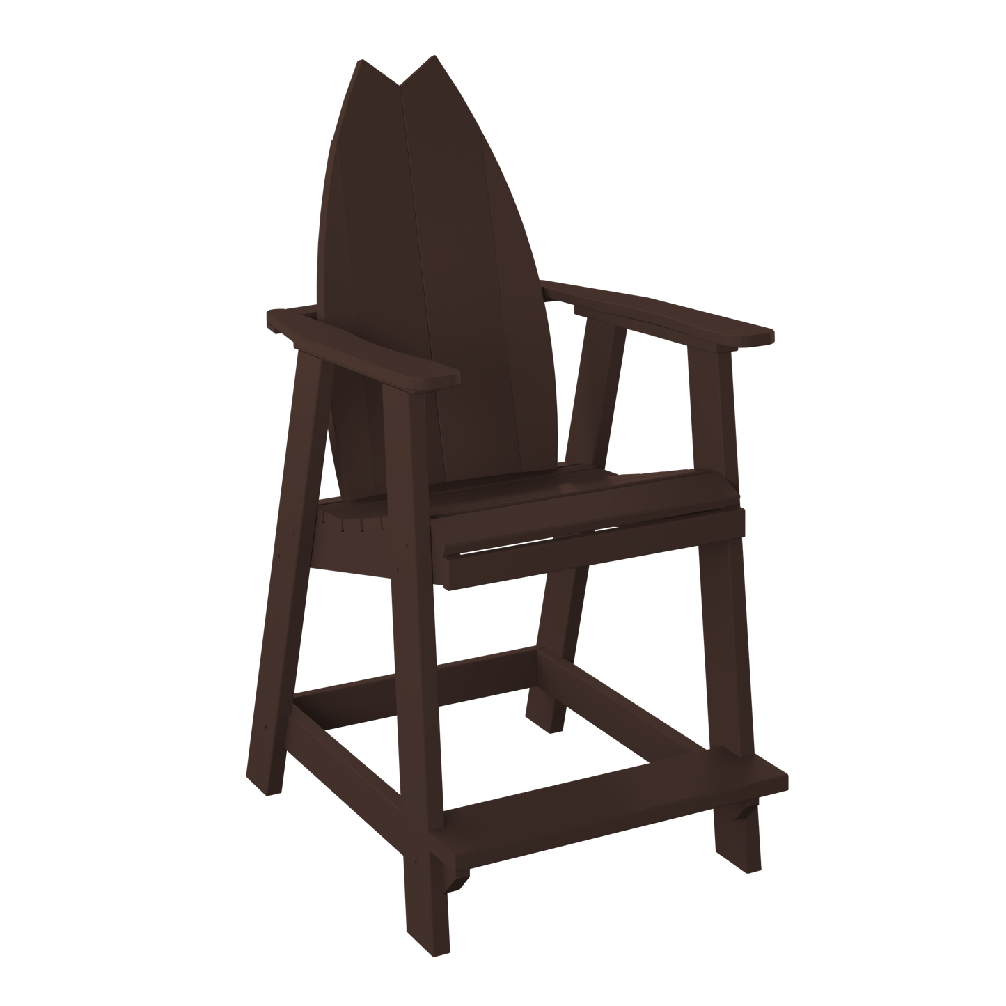 Polybird P82 Surfboard-Tail Balcony Chair (COUNTER HEIGHT) - LEAD TIME TO SHIP 5 BUSINESS DAYS OR LESS