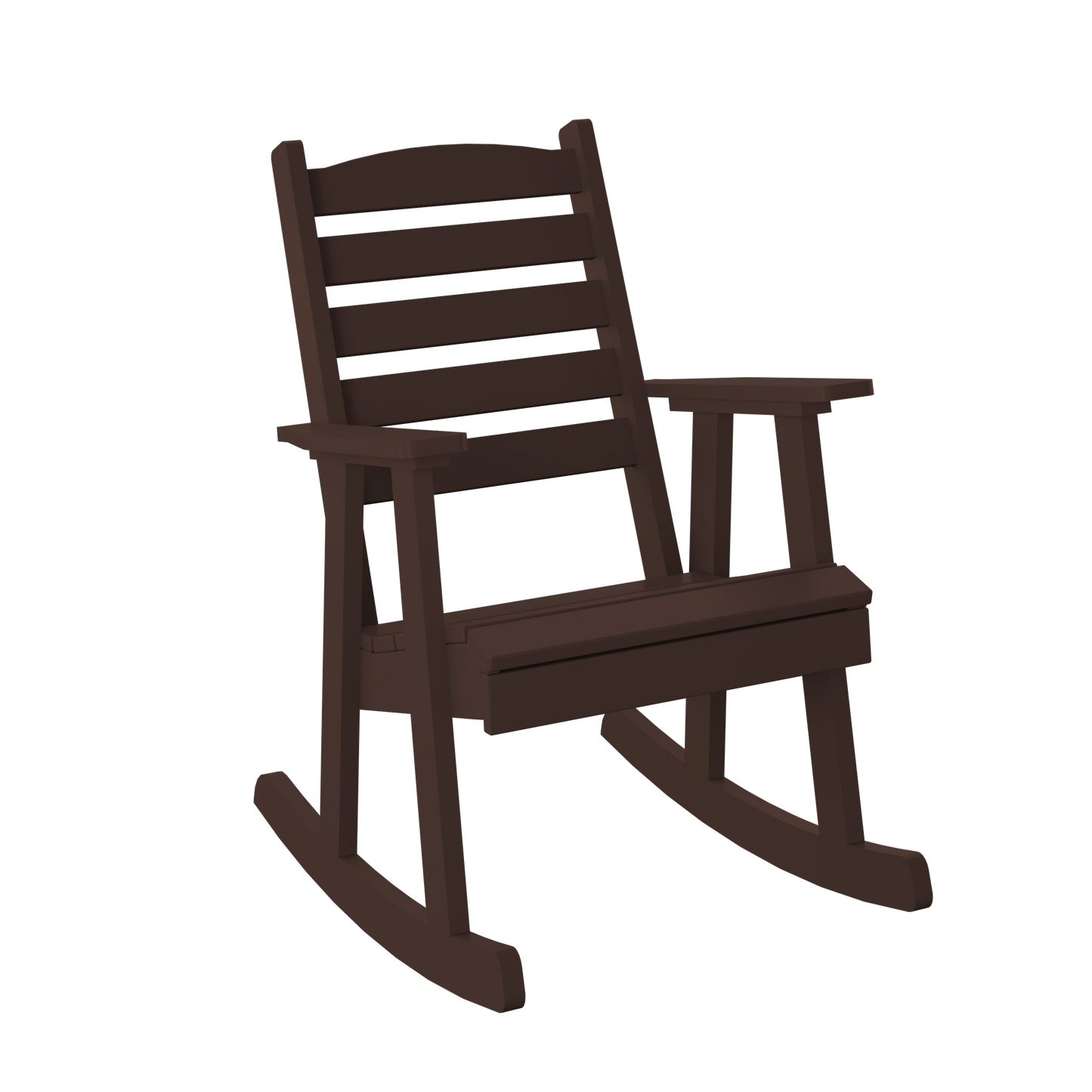 Polybird P77 Slat Back Rocking Chair - LEAD TIME TO SHIP 5 BUSINESS DAYS OR LESS
