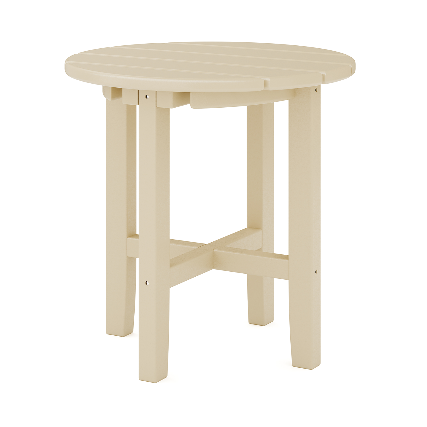Sopoly 18" Recycled Plastic Classic Round Side Table - LEAD TIME TO SHIP 5 BUSINESS DAYS OR LESS