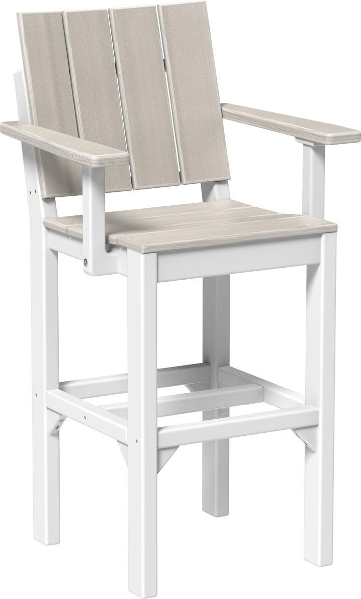 LuxCraft Recycled Plastic Urban Arm Chair (BAR HEIGHT) - LEAD TIME TO SHIP 3 TO 4 WEEKS