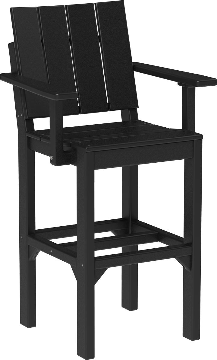 LuxCraft Recycled Plastic Urban Arm Chair (BAR HEIGHT) - LEAD TIME TO SHIP 3 TO 4 WEEKS