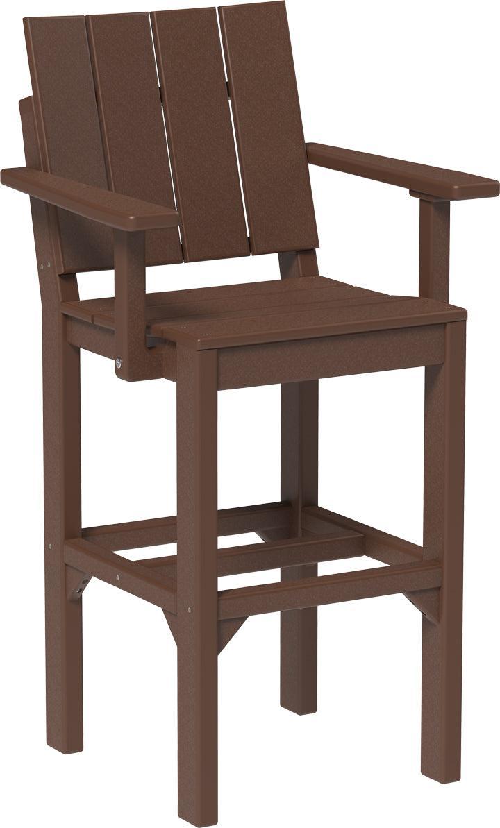 LuxCraft Recycled Plastic Urban Arm Chair (BAR HEIGHT) - LEAD TIME TO SHIP 3 TO 4 WEEKS