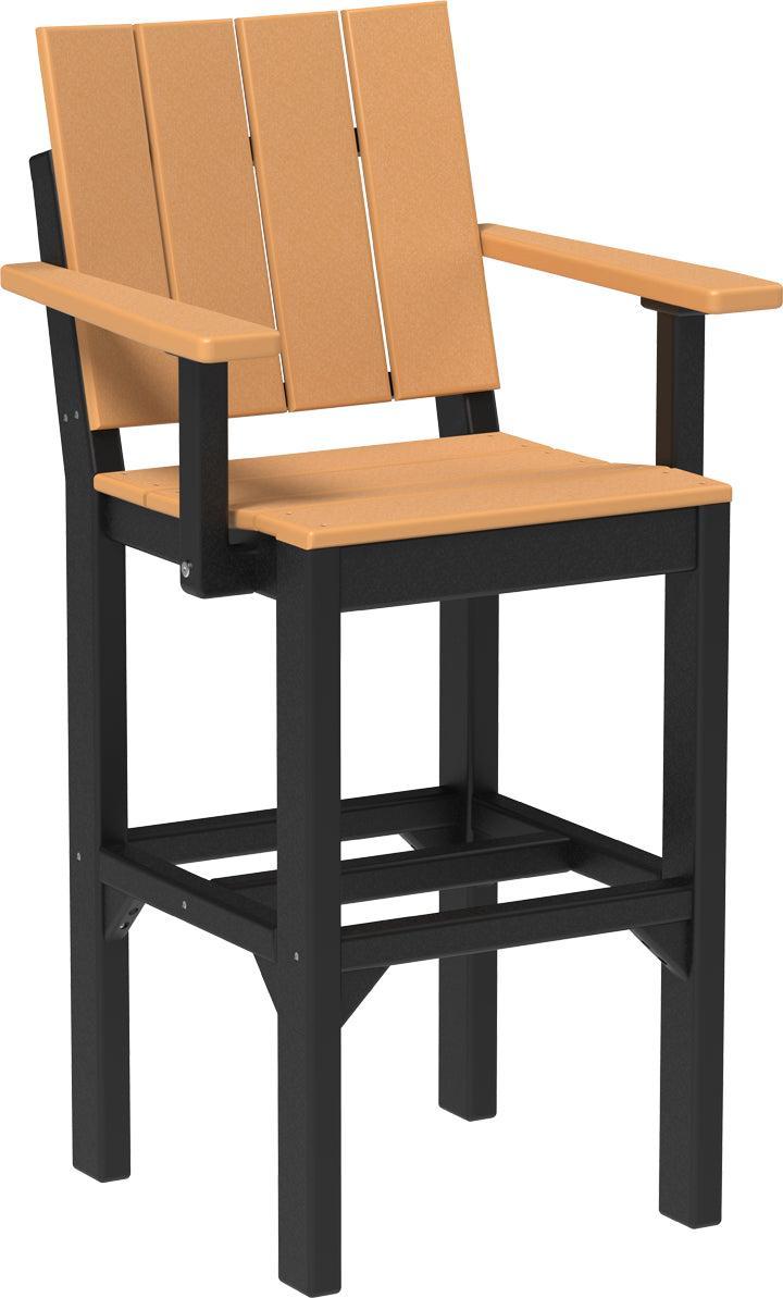 LuxCraft Recycled Plastic Urban Arm Chair (BAR HEIGHT) - LEAD TIME TO SHIP 3 TO 4 WEEKS