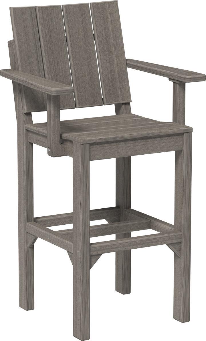LuxCraft Recycled Plastic Urban Arm Chair (BAR HEIGHT) - LEAD TIME TO SHIP 3 TO 4 WEEKS