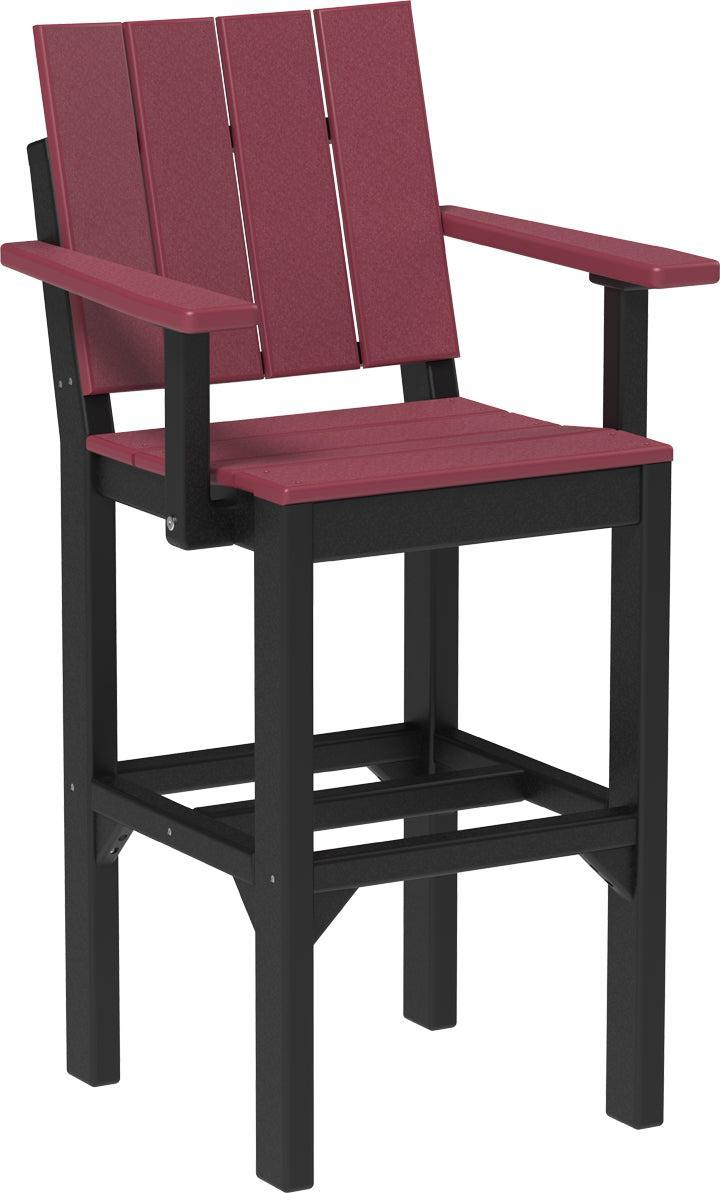 LuxCraft Recycled Plastic Urban Arm Chair (BAR HEIGHT) - LEAD TIME TO SHIP 3 TO 4 WEEKS