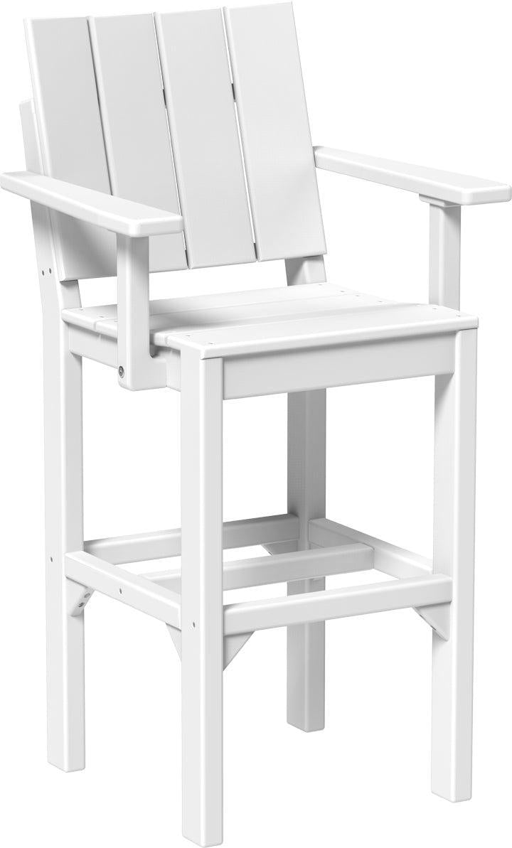 LuxCraft Recycled Plastic Urban Arm Chair (BAR HEIGHT) - LEAD TIME TO SHIP 3 TO 4 WEEKS