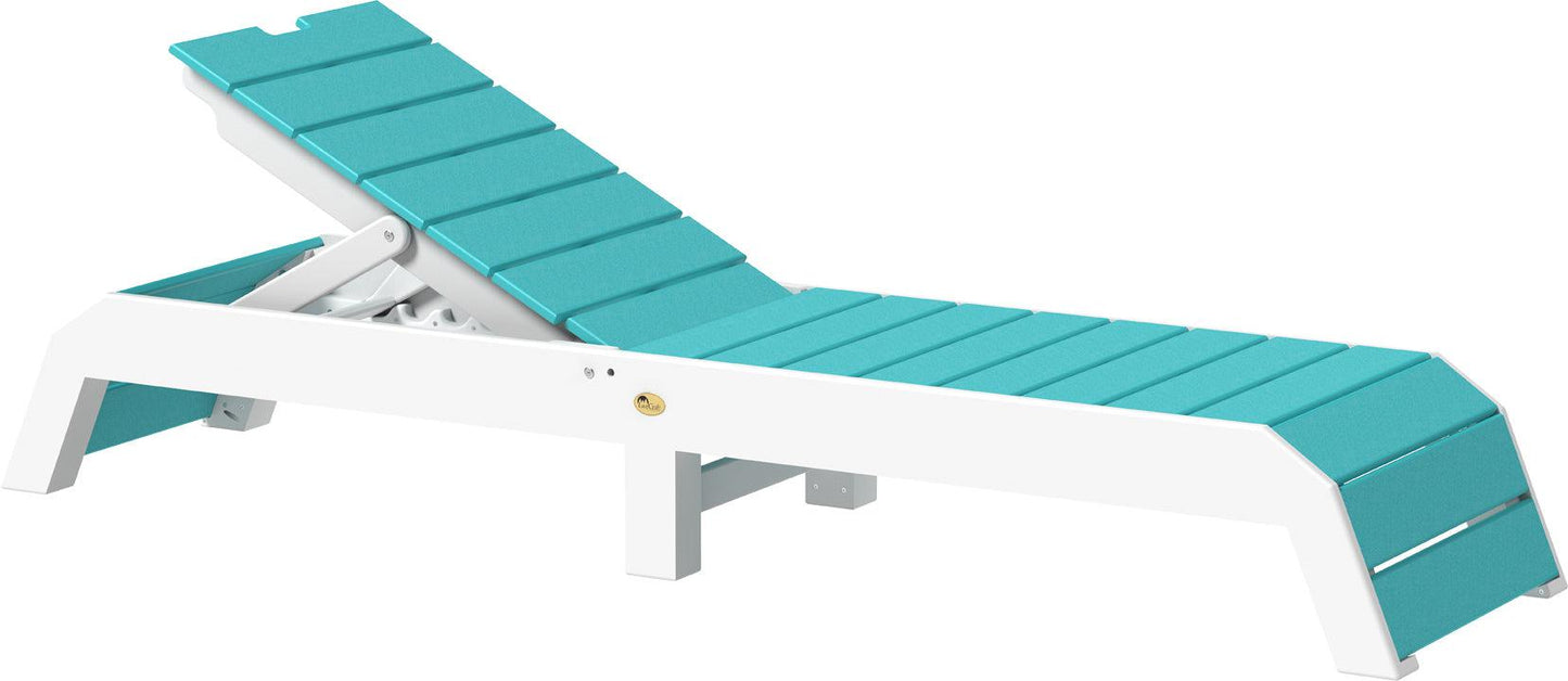LuxCraft Recycled Plastic Urban Chaise Lounge Chair - LEAD TIME TO SHIP 7 BUSINESS DAYS OR LESS