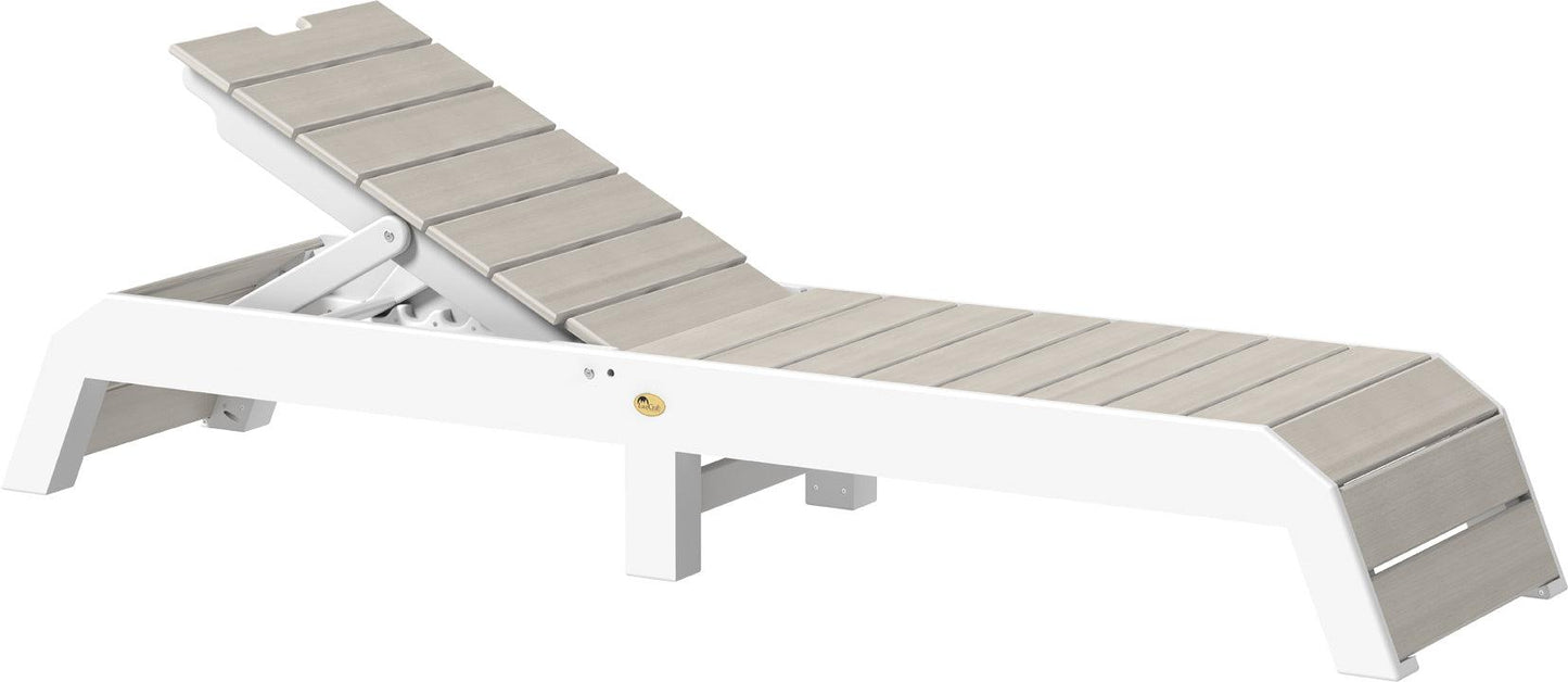 LuxCraft Recycled Plastic Urban Chaise Lounge Chair - LEAD TIME TO SHIP 7 BUSINESS DAYS OR LESS