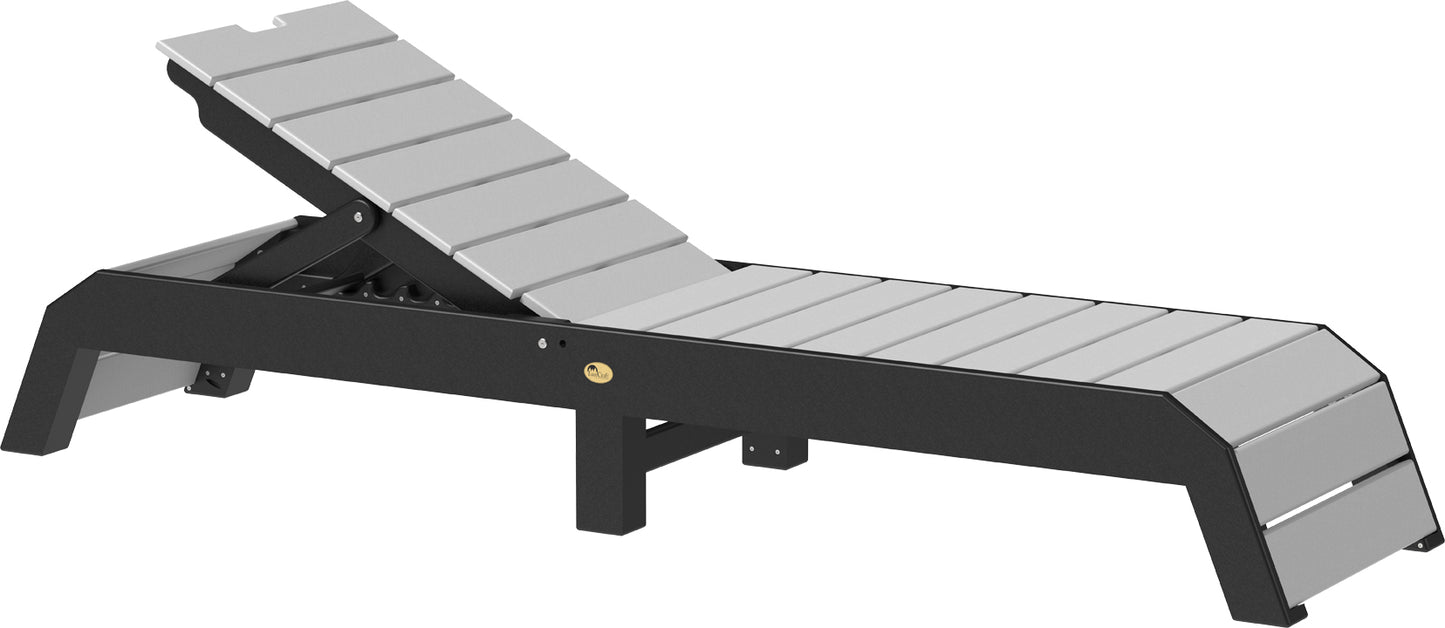 LuxCraft Recycled Plastic Urban Chaise Lounge Chair - LEAD TIME TO SHIP 7 BUSINESS DAYS OR LESS