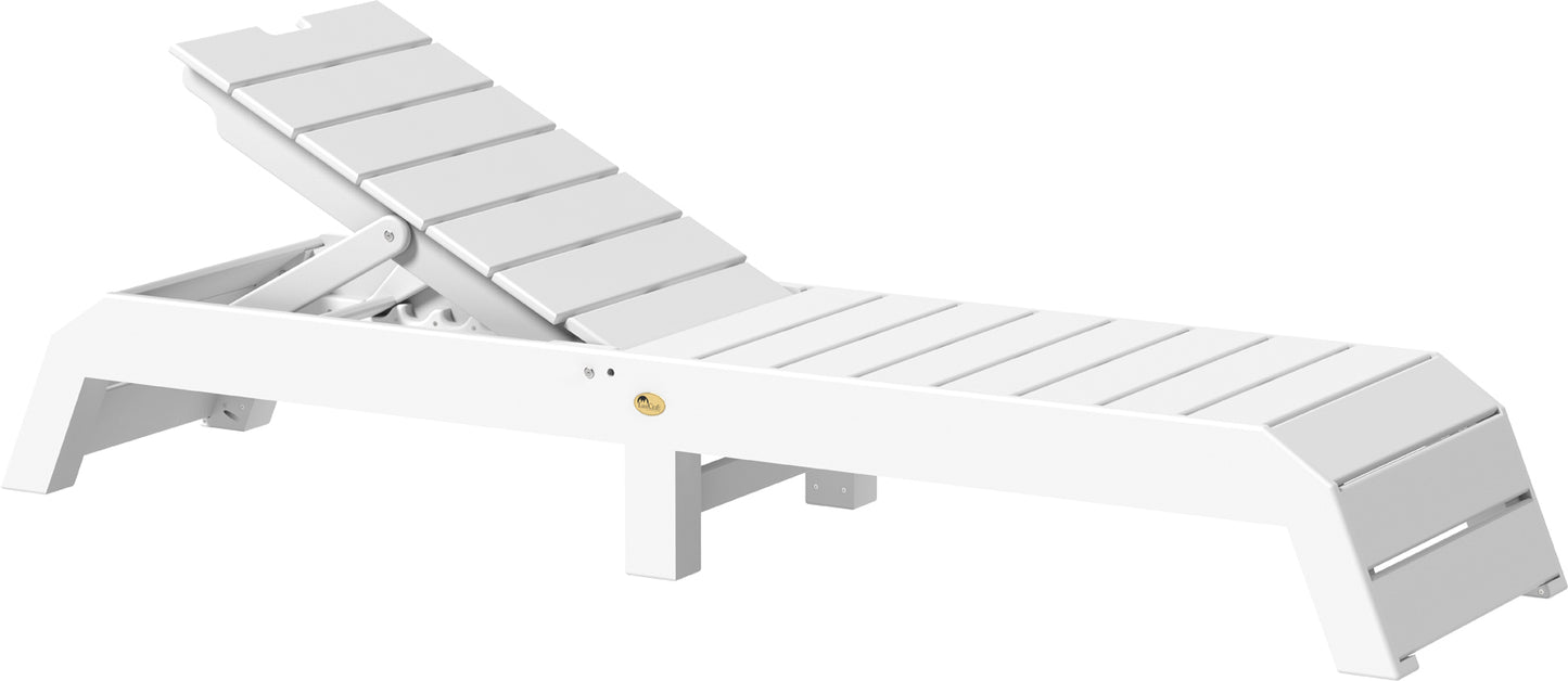 LuxCraft Recycled Plastic Urban Chaise Lounge Chair - LEAD TIME TO SHIP 7 BUSINESS DAYS OR LESS
