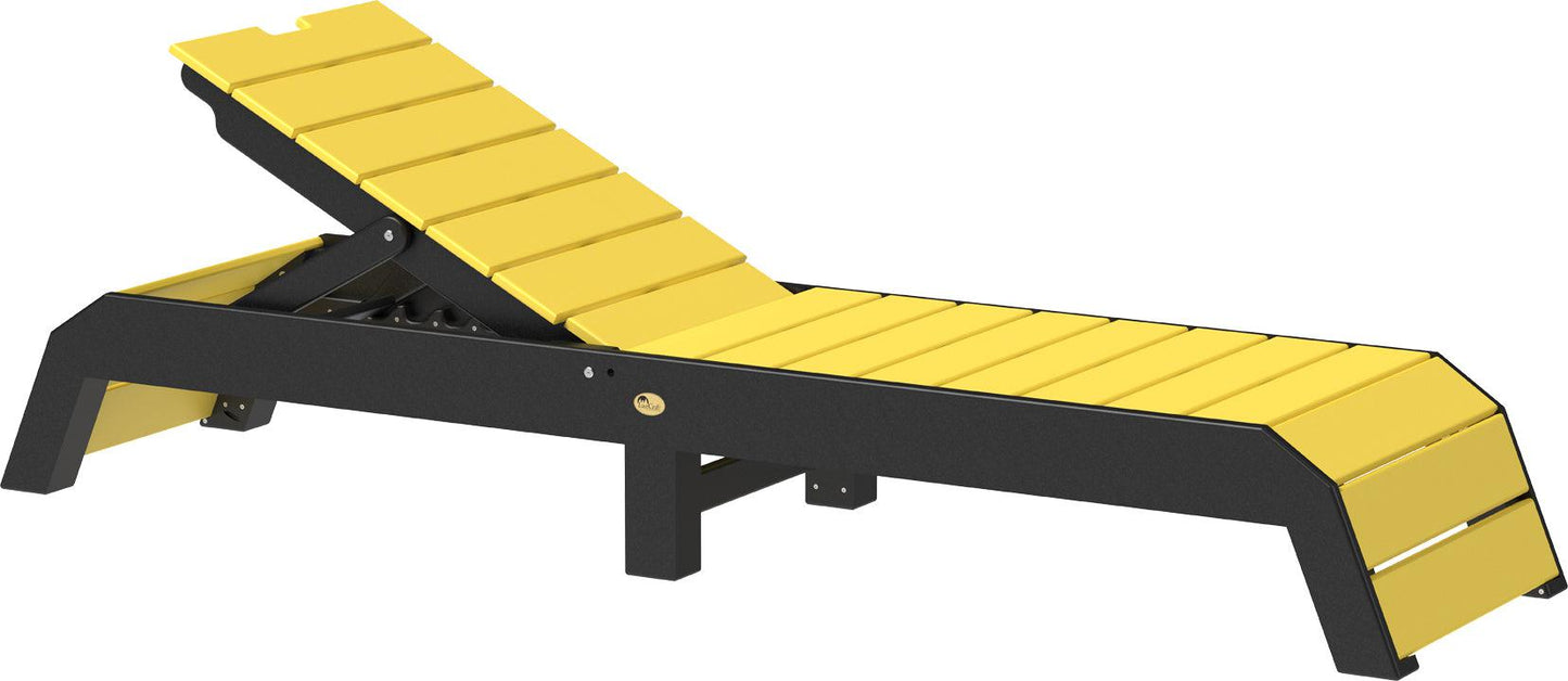 LuxCraft Recycled Plastic Urban Chaise Lounge Chair - LEAD TIME TO SHIP 7 BUSINESS DAYS OR LESS