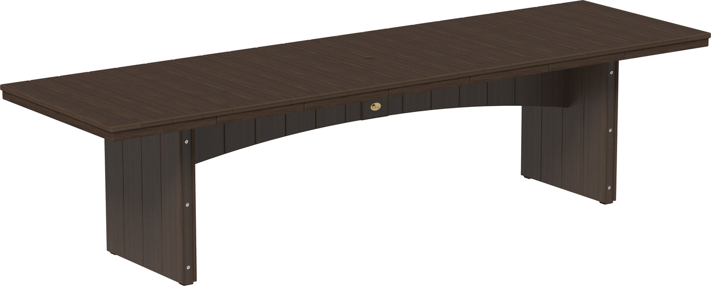 Luxcraft 3'x10' Urban Rectangular 11 pc Table Set ( DINING HEIGHT) - LEAD TIME TO SHIP 3 TO 4 WEEKS