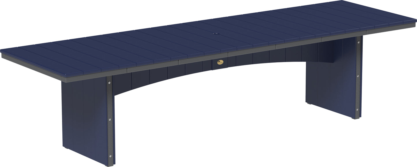 LuxCraft Recycled Plastic 3' x 10' Urban Rectangular Table (COUNTER HEIGHT) - LEAD TIME TO SHIP 3 TO 4 WEEKS