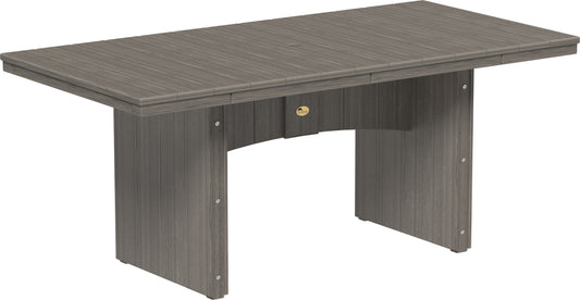 LuxCraft Recycled Plastic 3' x 6' Urban Rectangular Table (COUNTER HEIGHT) - LEAD TIME TO SHIP 3 TO 4 WEEKS