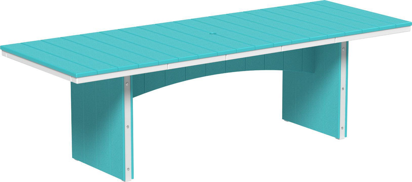 LuxCraft Recycled Plastic 3' x 8' Urban Rectangular Table (BAR HEIGHT) - LEAD TIME TO SHIP 3 TO 4 WEEKS