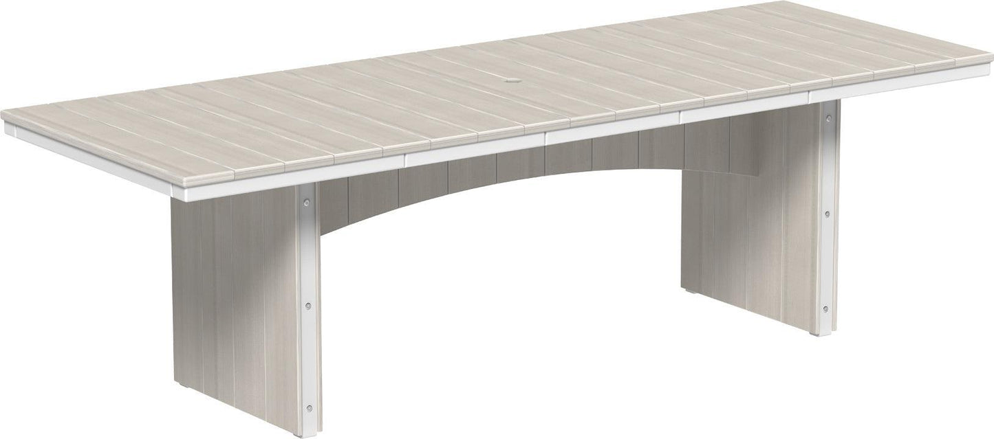 LuxCraft Recycled Plastic 3' x 8' Urban Rectangular Table (BAR HEIGHT) - LEAD TIME TO SHIP 3 TO 4 WEEKS