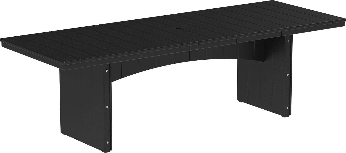 LuxCraft Recycled Plastic 3' x 8' Urban Rectangular Table (BAR HEIGHT) - LEAD TIME TO SHIP 3 TO 4 WEEKS