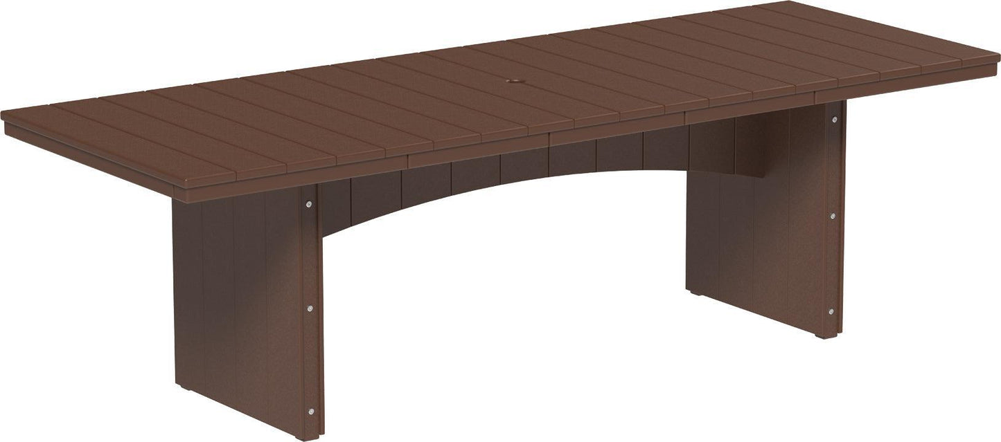 LuxCraft Recycled Plastic 3' x 8' Urban Rectangular Table (BAR HEIGHT) - LEAD TIME TO SHIP 3 TO 4 WEEKS