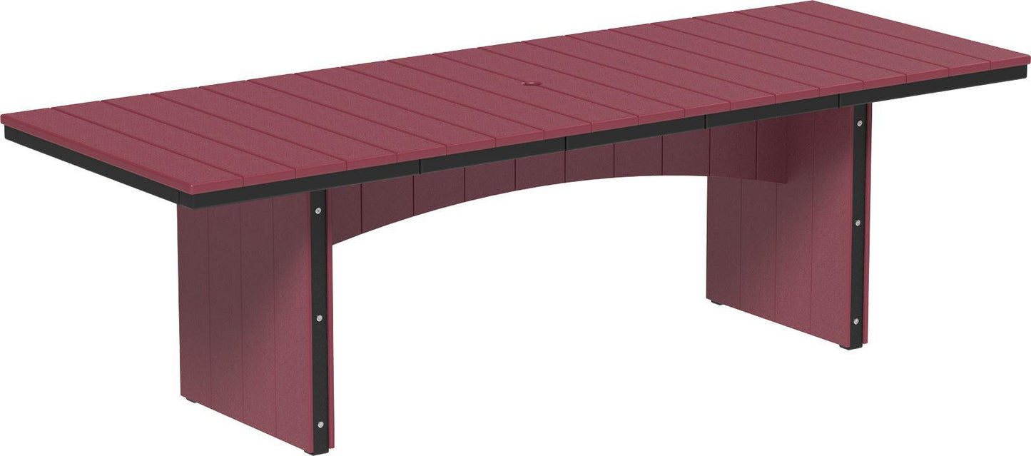 LuxCraft Recycled Plastic 3' x 8' Urban Rectangular Table (BAR HEIGHT) - LEAD TIME TO SHIP 3 TO 4 WEEKS