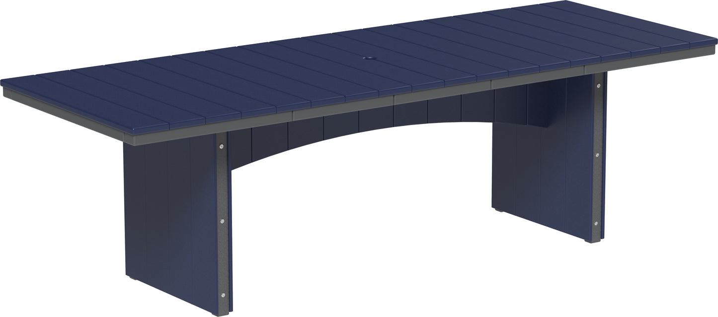 LuxCraft Recycled Plastic 3' x 8' Urban Rectangular Table (COUNTER HEIGHT) - LEAD TIME TO SHIP 3 TO 4 WEEKS