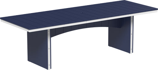 LuxCraft Recycled Plastic 3' x 8' Urban Rectangular Table (BAR HEIGHT) - LEAD TIME TO SHIP 3 TO 4 WEEKS