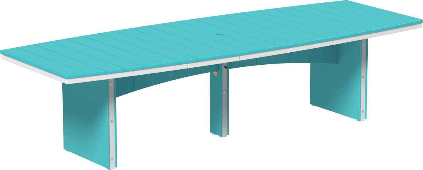 LuxCraft Recycled Plastic 4’ x 10’ Urban Oval Table (DINING HEIGHT) - LEAD TIME TO SHIP 3 TO 4 WEEKS