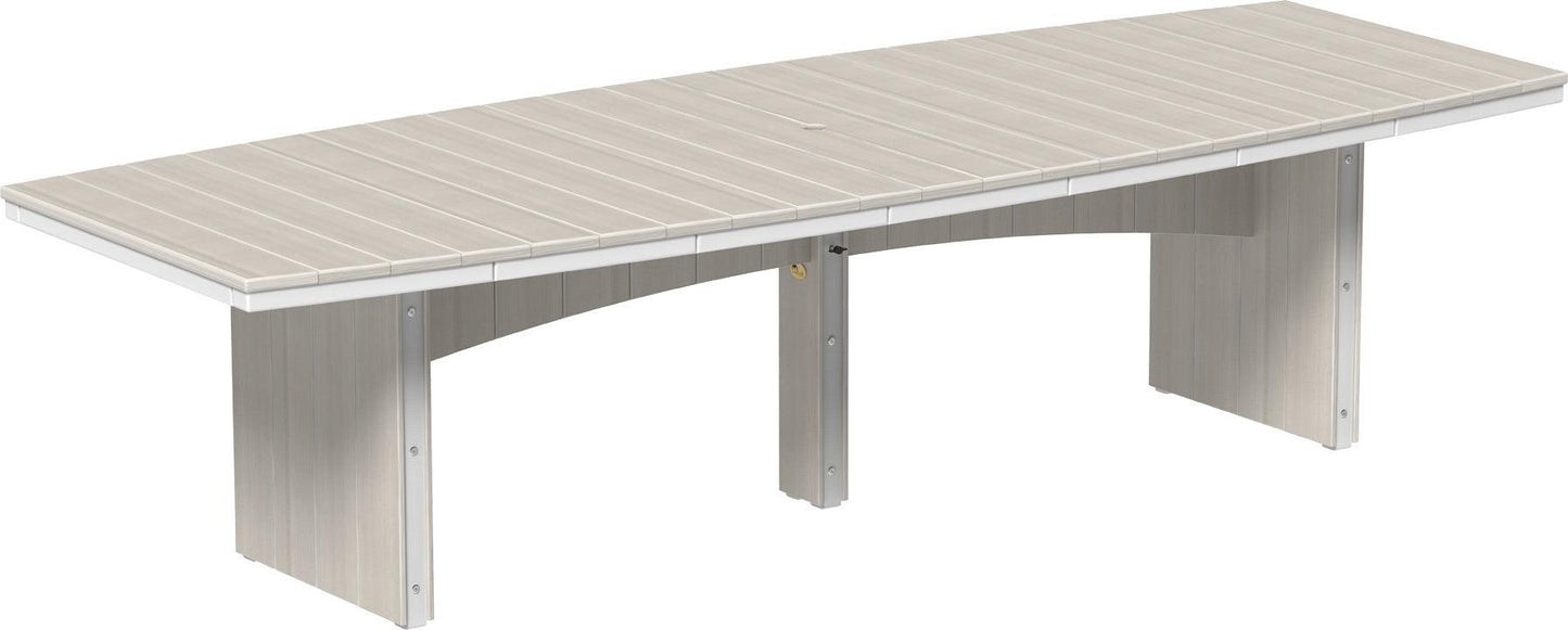 LuxCraft Recycled Plastic 4’ x 10’ Urban Oval Table (DINING HEIGHT) - LEAD TIME TO SHIP 3 TO 4 WEEKS
